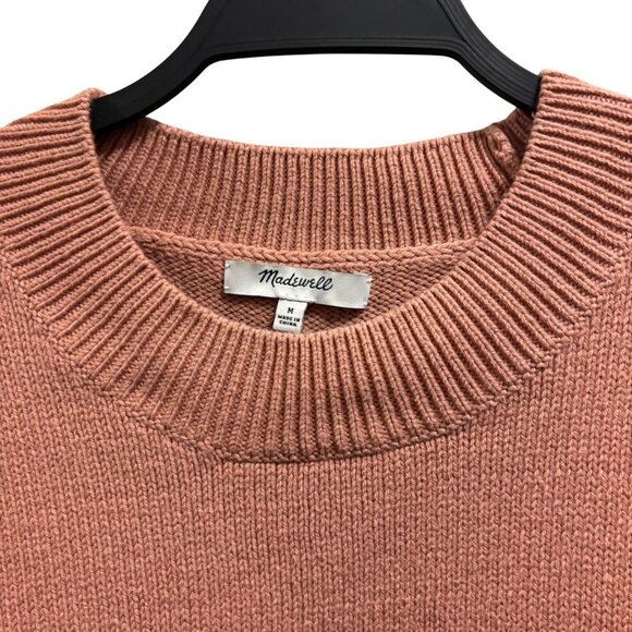 Madewell Womens Brownstone Sweater With Side Button Detail In Dusty Clay Size M - Picture 6 of 7